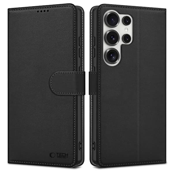 Tech-Protect Galaxy S25 Ultra Cover Læder Sort 90