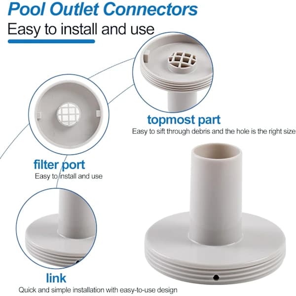 Højkvalitets, helt ny 11070 Silforbindelse/Adapter Erstatning til Intex Pool 1-1/4 \" Tilslutning Kompatibel til 26165EH