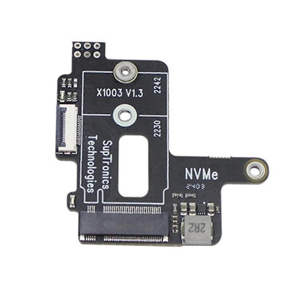 For Raspberry Pi 5 PCIe til M.2 NVMe HAT SSD MINI Adapterkort Svart