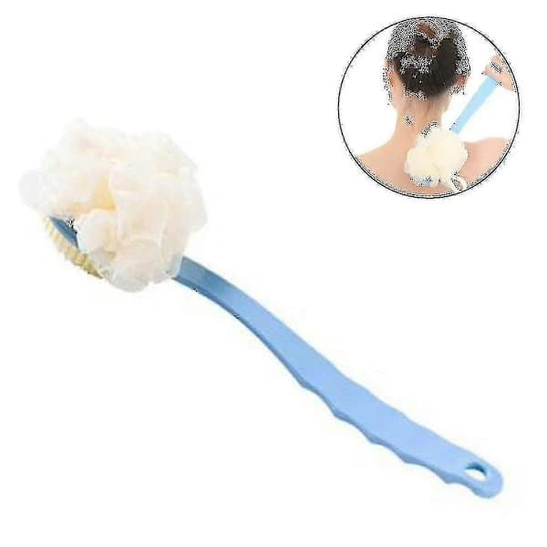 Brusebørste med børster og loofah