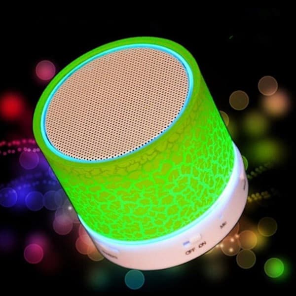Mini Trådlös Bluetooth-högtalare Sprickmönster USB/TF-kort/FM Musiklåda Subwoofer