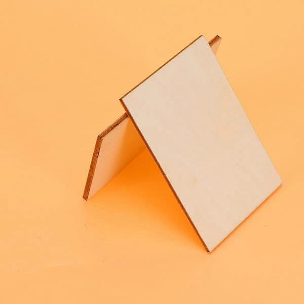 Träskivor 60 st 7,6x5,1 cm Rektangulära DIY Hantverkstillbehör