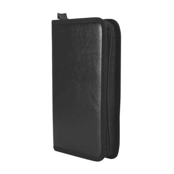 Faux PU-læder 80-diske CD DVD-holder Cover Case Organizer Pung Taske Albumtaske_ca