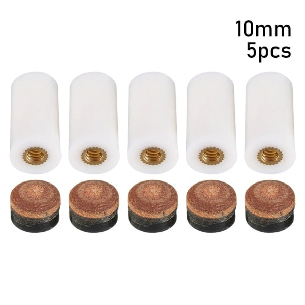 5 kpl/pakkaus Biljardikepin kärjet Vaihtokärjet 10MM 10MM 10mm 10mm