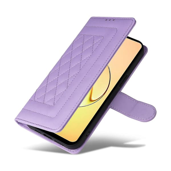 Læder Flip Cover til Realme 10 4G Lys Lilla Light Purple