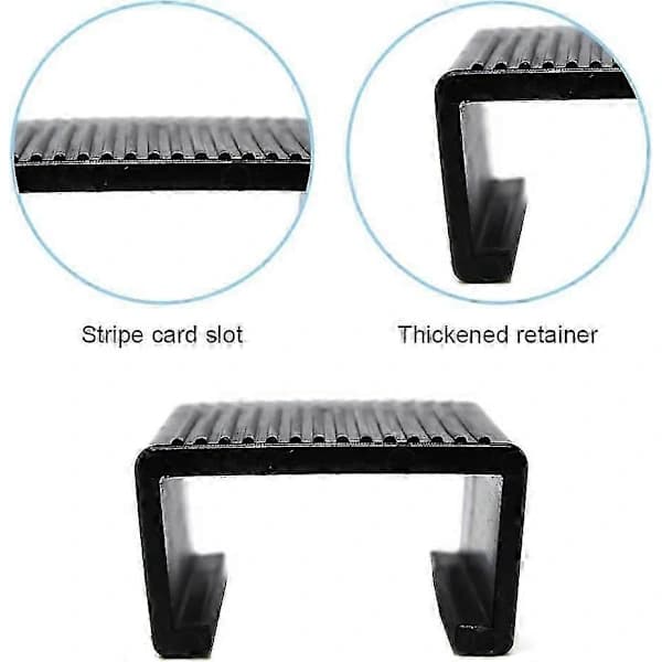 8 stk. Rottingmøbelklemmer Sofaklemmer Sofajusteringsbeslag Klemmer til have Udendørs sofa Havemøbler (Indvendig længde: 4,3 cm)
