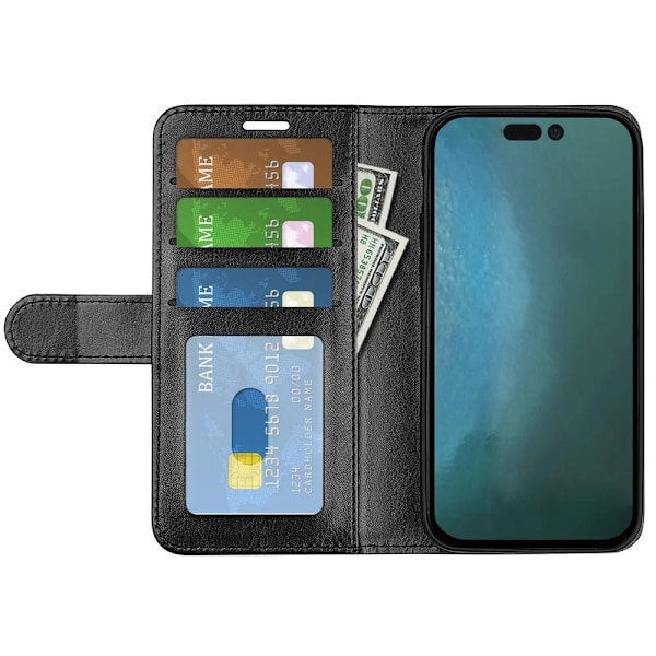 SiGN iPhone 14 Pro Max Pung Etui - Sort 80