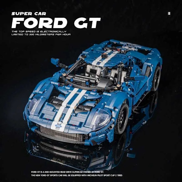 2024 Teknisk Forded GT Speed Sportsbil Byggesæt Model MOC Racerbil Samle Legetøj Klodser til Børn Voksne Gaver W250115.Ca