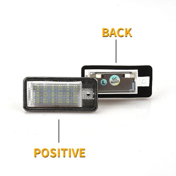 2 st LED-skyltbelysning Bil LED-lampor Registreringsskyltbelysning 2 st