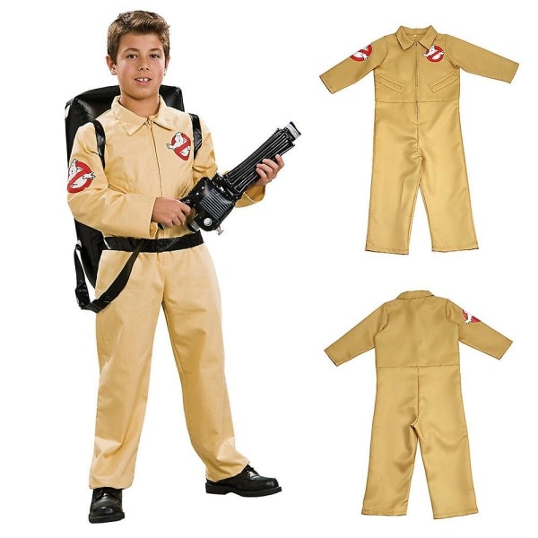 5-11 år Barn Gutter Jenter Ghostbusters Body Fancy Dress Kostymer Fest Bursdag Halloween Cosplay Jumpsuits Gaver 6-7 År