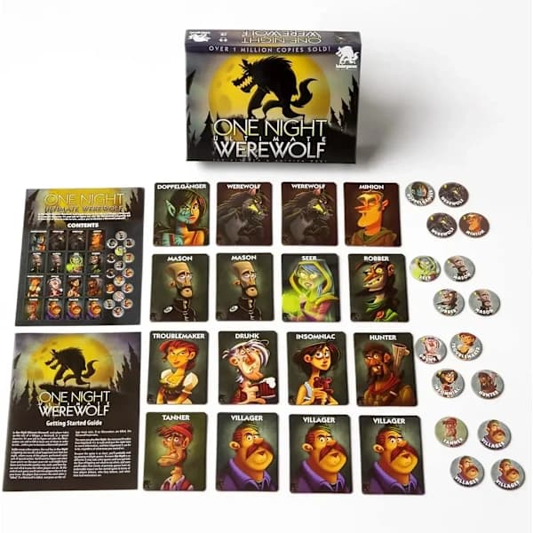 One Night Ultimate Werewolf brettspill for 8+ år | 3-10 spillere