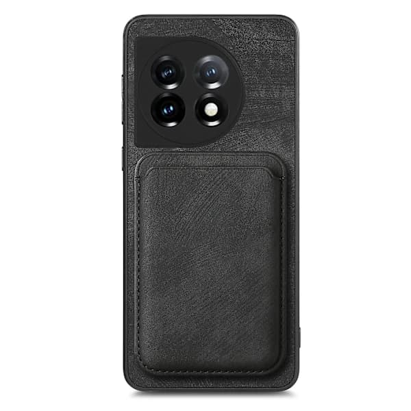 Magnetisk Kortlomme Telefoncover til OnePlus 12 5G Sort