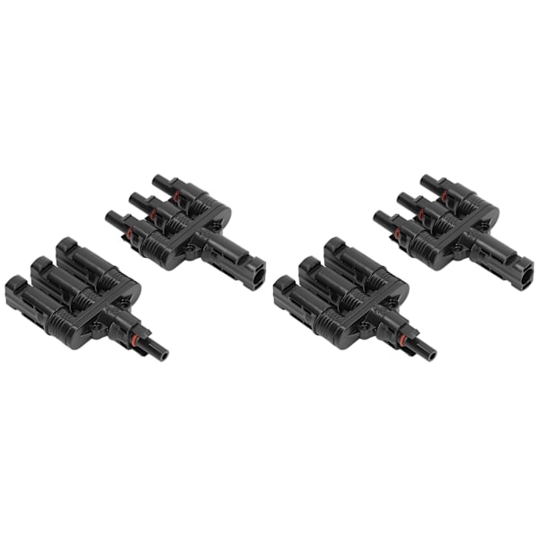 2-pack 50A 1000V Solcellsgrenkontakt IP68 Vattentät 1 till 3 Solpanelskontakt