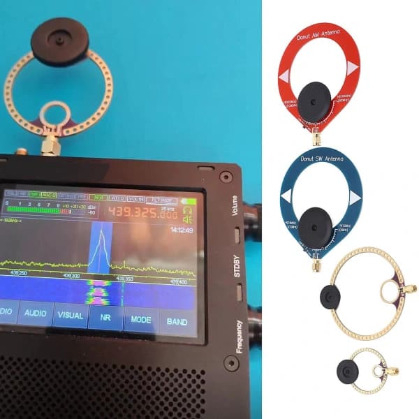 4 stk. Mini Ring Transceiver UHF VHF Am Sw Loop Antenne til Kortbølgeradio