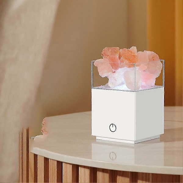 Julesaltlampe USB LED Bordlampe Lavalamp Til Natbordslampe