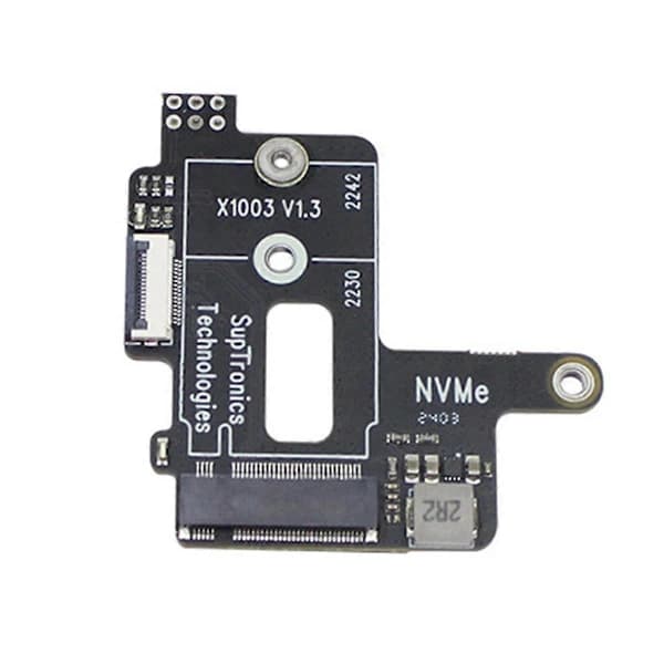 För Raspberry Pi 5 PCIe till M.2 NVMe HAT SSD MINI Adapterkort Svart