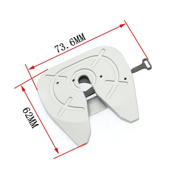 1/14 Aluminiumlegerings Afkoblingsdiskplade til Tamiya Traktorlastbil Sølv-WELLNGS