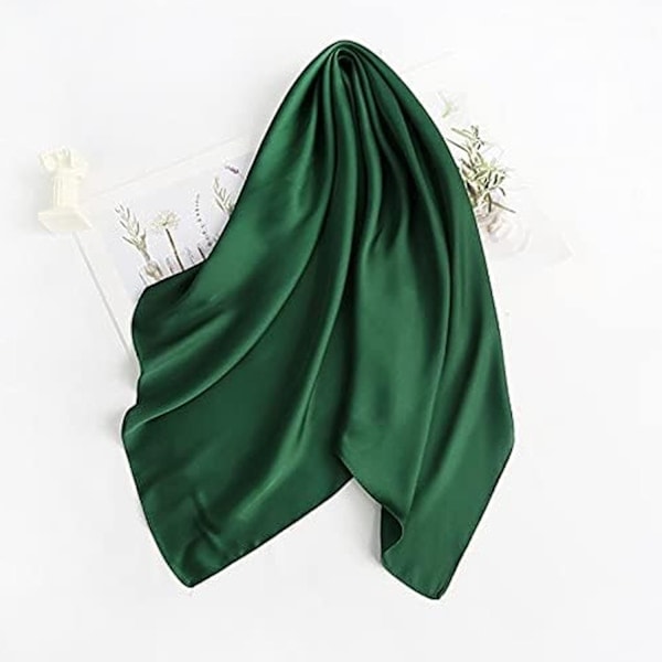 Grön dam silkesscarf, siden, lätt (JS)