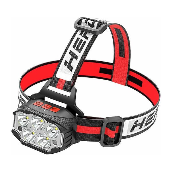 Hodemmontert USB-ladeinduksjon LED sterkt lys hodelykt