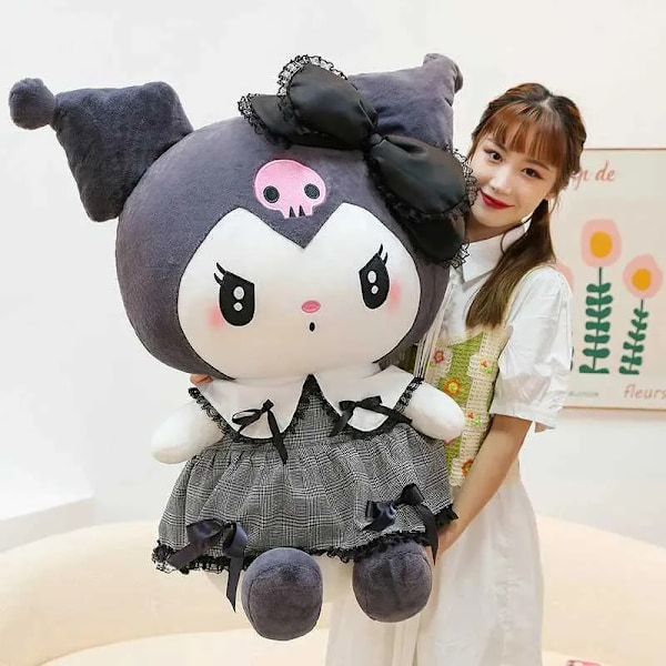 Stor Kuromi Melody Cinnamoroll Plyschleksaker Kudde Anime Fylld Docka Anime Soffkudde Flickrum Dekoration JulklappXJ250314.Ca