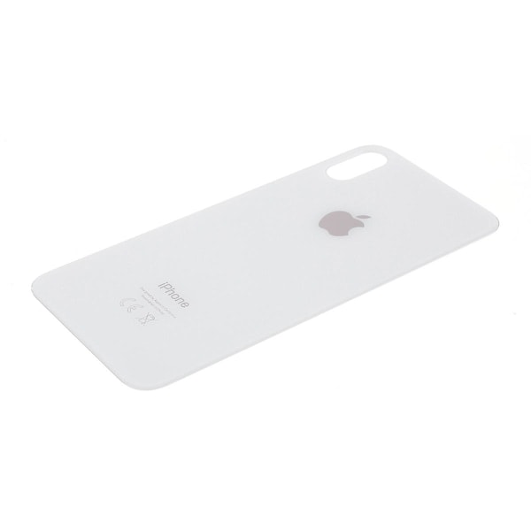 Til iPhone XS 5.8 tommer Glas Bagside Batteridæksel (EU-version) {FW} Hvid White iPhone XS 5.8 inch