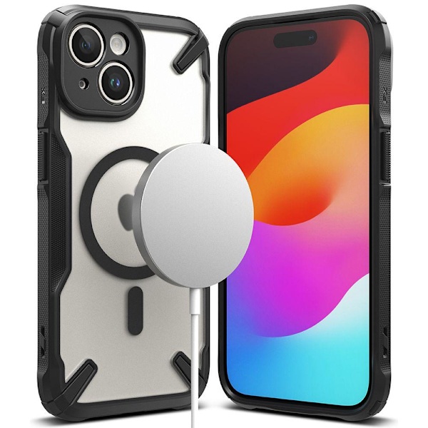 Ringke iPhone 15 Plus Deksel MagSafe Fusion X Matt Svart