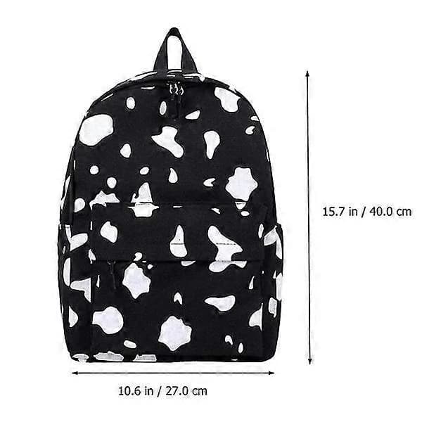 Canvas-reppu lehmäkuviolla 30L 1 kpl