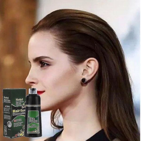 CASA Urte-hårfarveshampoo Naturlig hårpleje uden hovedbund Flerfarvet hårfarve til mænd og kvinder