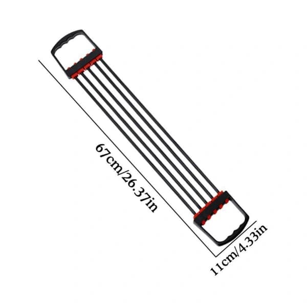 Modstandsbånd Bryst Expander SORT Sort