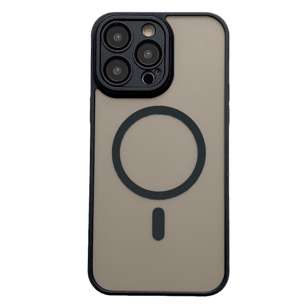 Magnetiskt designat skal för iPhone 15PROMAX, stöttåligt genomskinligt hårt baksida smalt skyddsskal