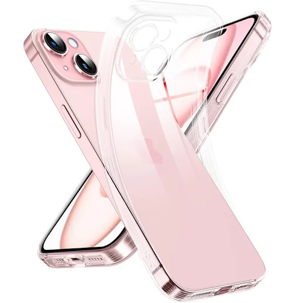 iPhone 15 Transparent TPU-skal – Extra kameraskydd iPhone 15 iPhone 15