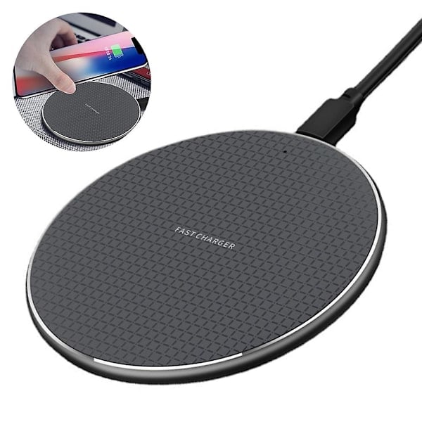 Trådløs oplader Hurtigopladning til Iphone 12/11/pro/max/xs/xr/x/8, Ipad Pro/air/mini, Samsung Galaxy S21/s10/s9/plus