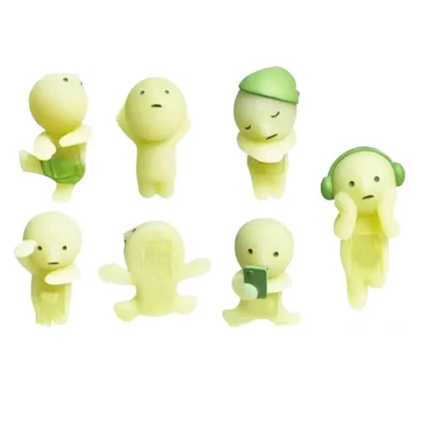 Smiski Worker Series Självlysande Grön Docka Blind Box Söt Överraskning Kreativ Nattlampa Fe-docka Dekoration Julklapp.Ca