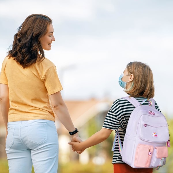Skolesekk for jenter - Ryggsekk for skolesaker - Barnesekker