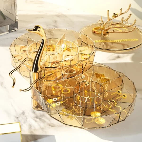 Smykkeopbevaring Organizer GUL Gul[ca]