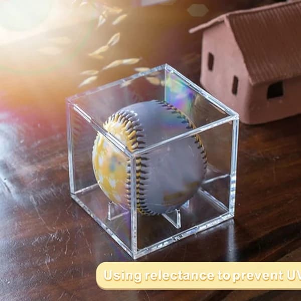 Baseboll Display Cube - Transparent Displayfodral