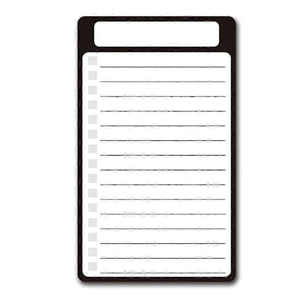 Magnetisk køleskabsnotesblok Magnetisk indkøbsliste To-do-liste Blok Memo Notesblok