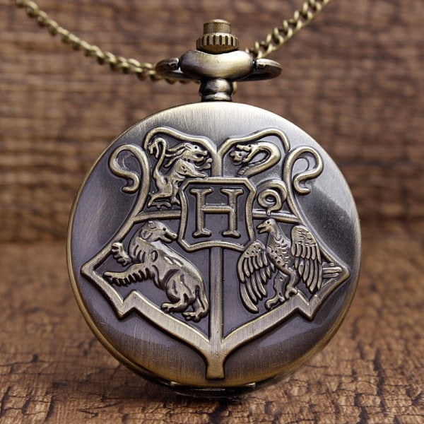 CASA DEFFRUN Fire dyr H Bogstavmønster Vintage Harry Potter Hogwarts Ur