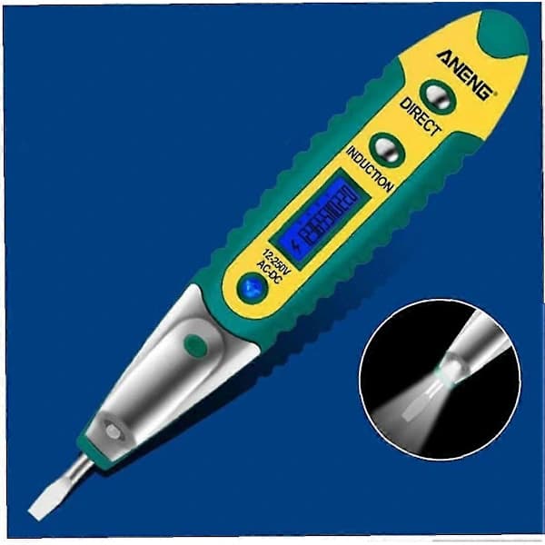 Digital Tester Digital Tester Pen Elektrisk Spændingstester LCD-Display Skruetrækker