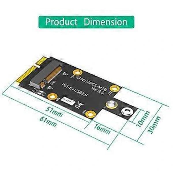 PCI-E Adapter til M.2-kort med Dobbelte NANO SIM-kortpladser, Understøtter 3G/4G/5G