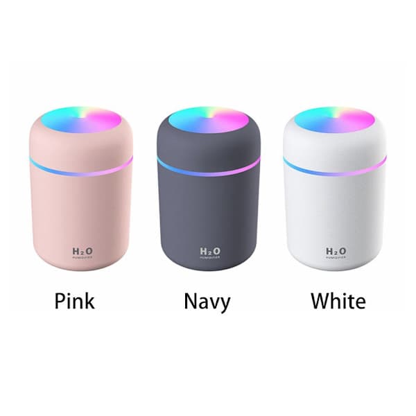 Essential Diffuser Luft Aromaterapi LED Aroma vit hvid white