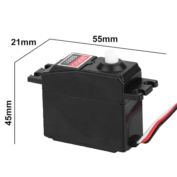 E6001 6kg Vandtæt Plast Servo til Styring til Hsp 94105 94106 94166 1/10 Rc Bil