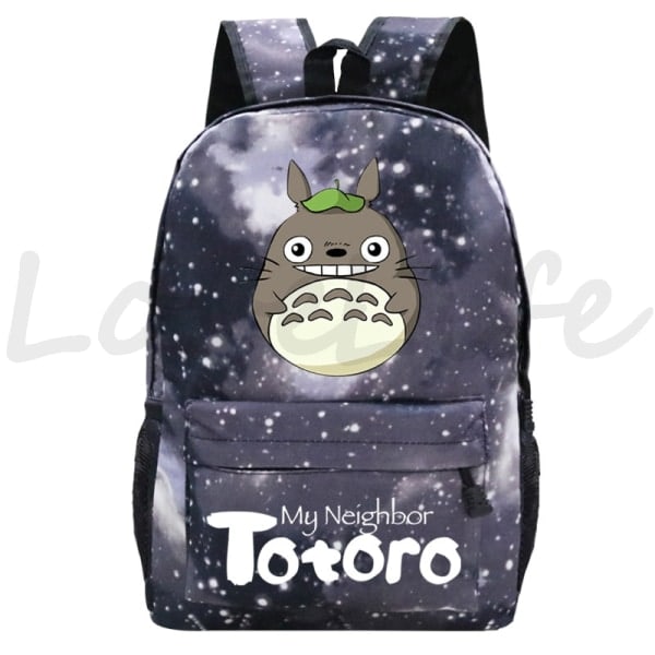 Min granne Totoro Ryggsäck Anime Ryggsäck Student Cartoon Skolväska yz stil 14 style 14
