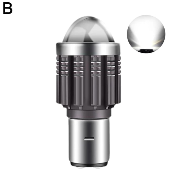 BA20D H6 LED Motorcykel Forlygte Spotlys Pære Hi/Lo Motorcykel hvid hvid én størrelse