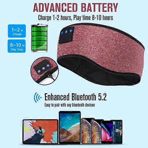 CASA Unikuulokkeet Bluetoothilla – Panta & Silmämaski Mukavaan Uneen Röd