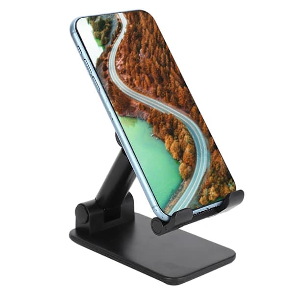 [CA] Justerbart skrivebordsstativ Foldbart spejlbeslag til mobiltelefon tablet Sort