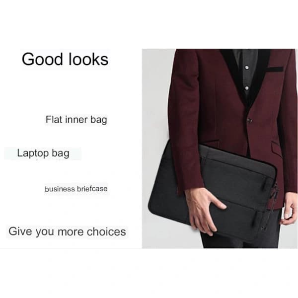 Sort laptop sleeve 15 tommer