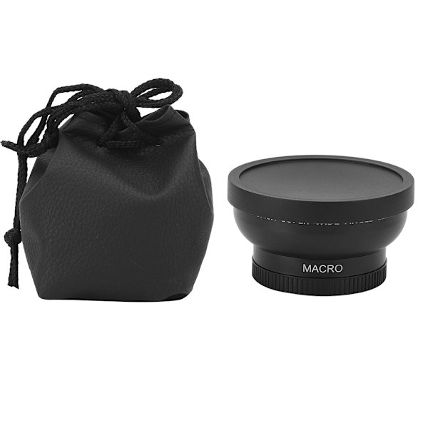 Avancerad 46MM 0.45X vidvinkel makroobjektiv passar alla 46MM diameter kameralinser
