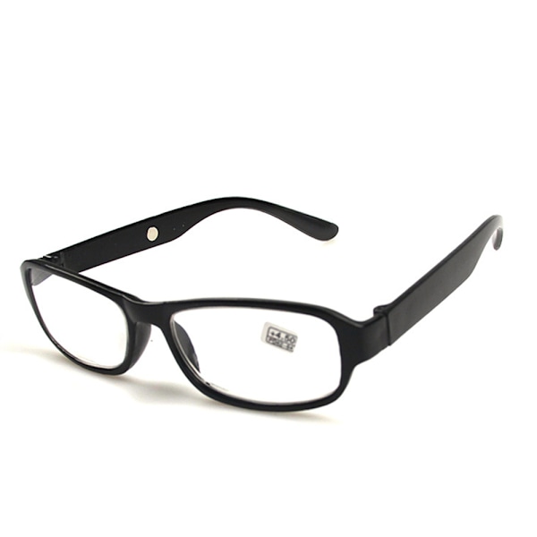 Læsebriller +4,5 +5,0 +5,5 +6,0 Styrke Optiske Linser Briller Glas Sort Black 450