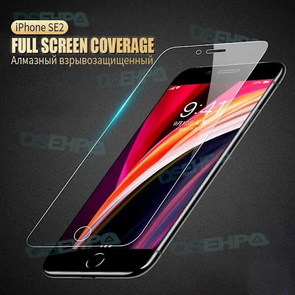 2 stk. 999D Beskyttelsesglass For Apple Iphone 7 8 6S Plus Herdet Skjermbeskytter Iphone 5 5 S 5C Se 2016 2020 Beskyttelsesfilm 2020 For iPhone SE 2020 For iPhone SE 2020 2Pcs Tempered Glass